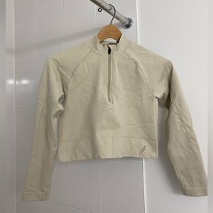 TALA Cropped Half Zip Long Sleeve